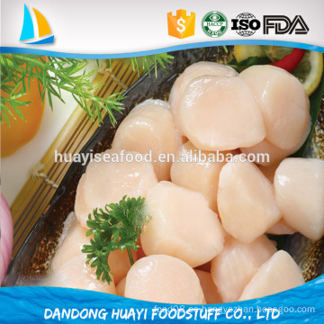 Mariscos congelados y vieiras con huevas en iqf